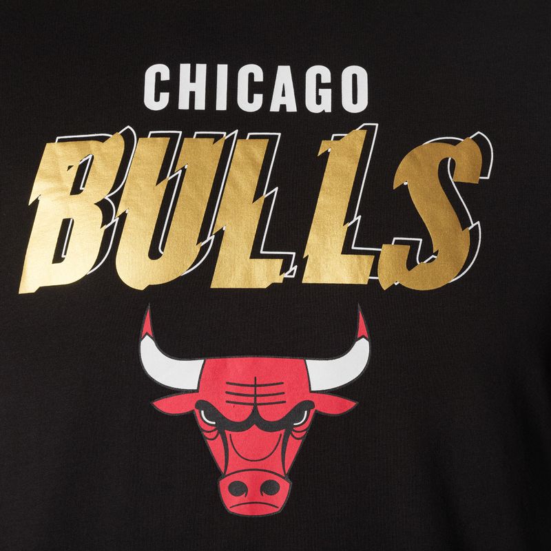 Мъжки New Era Team Script OS Tee Chicago Bulls black 8